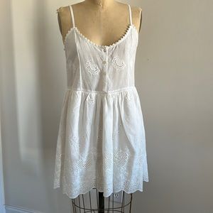 Spell and the Gypsy White Eyelet Indian Summer Dress M
